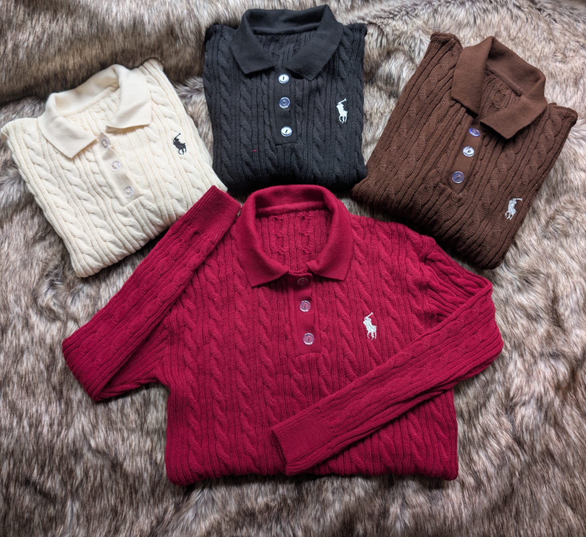 Ralph Lauren Polo Yaka Örme Kazak