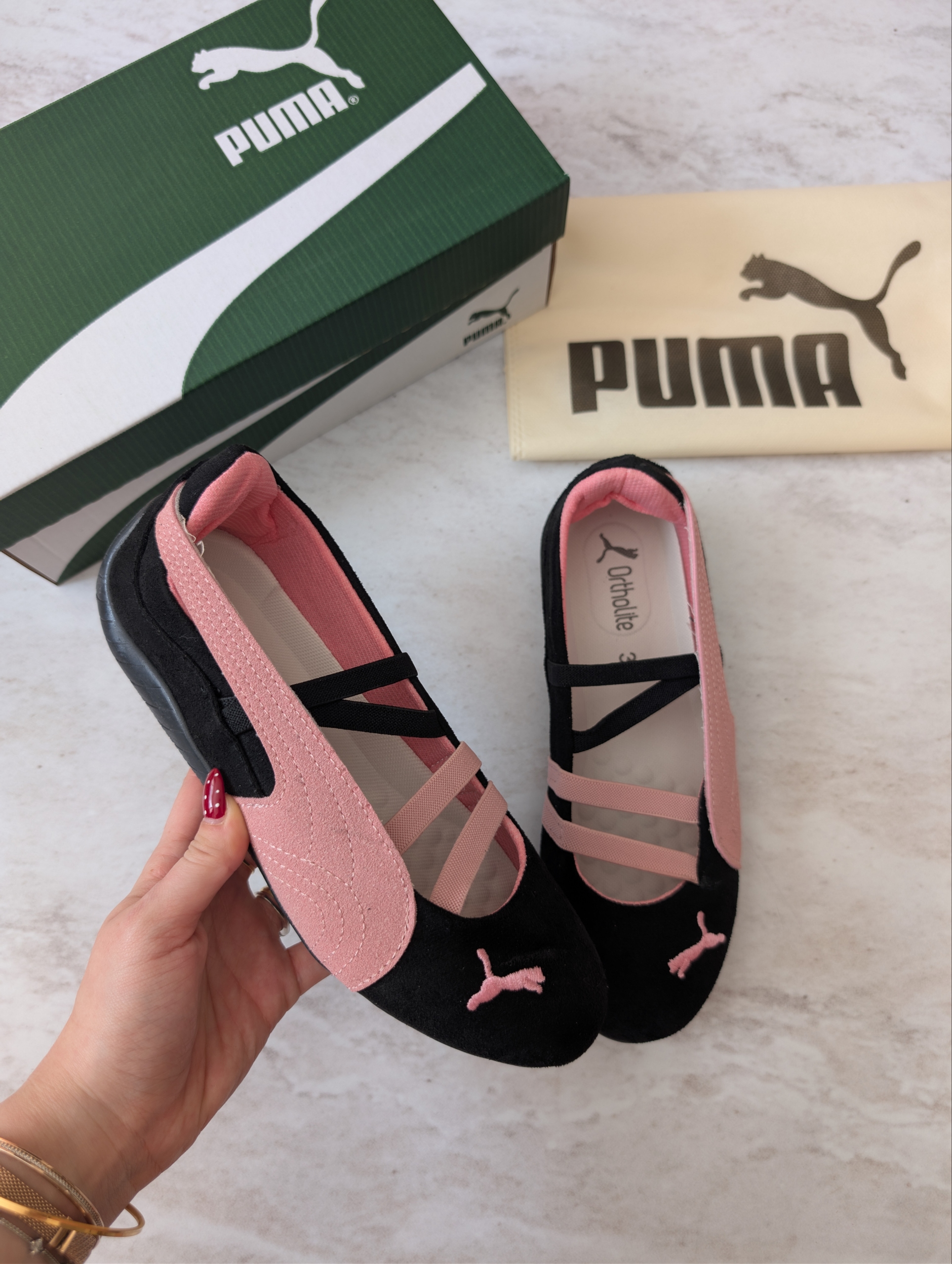 Premium Speedcat Ballet Black Pink