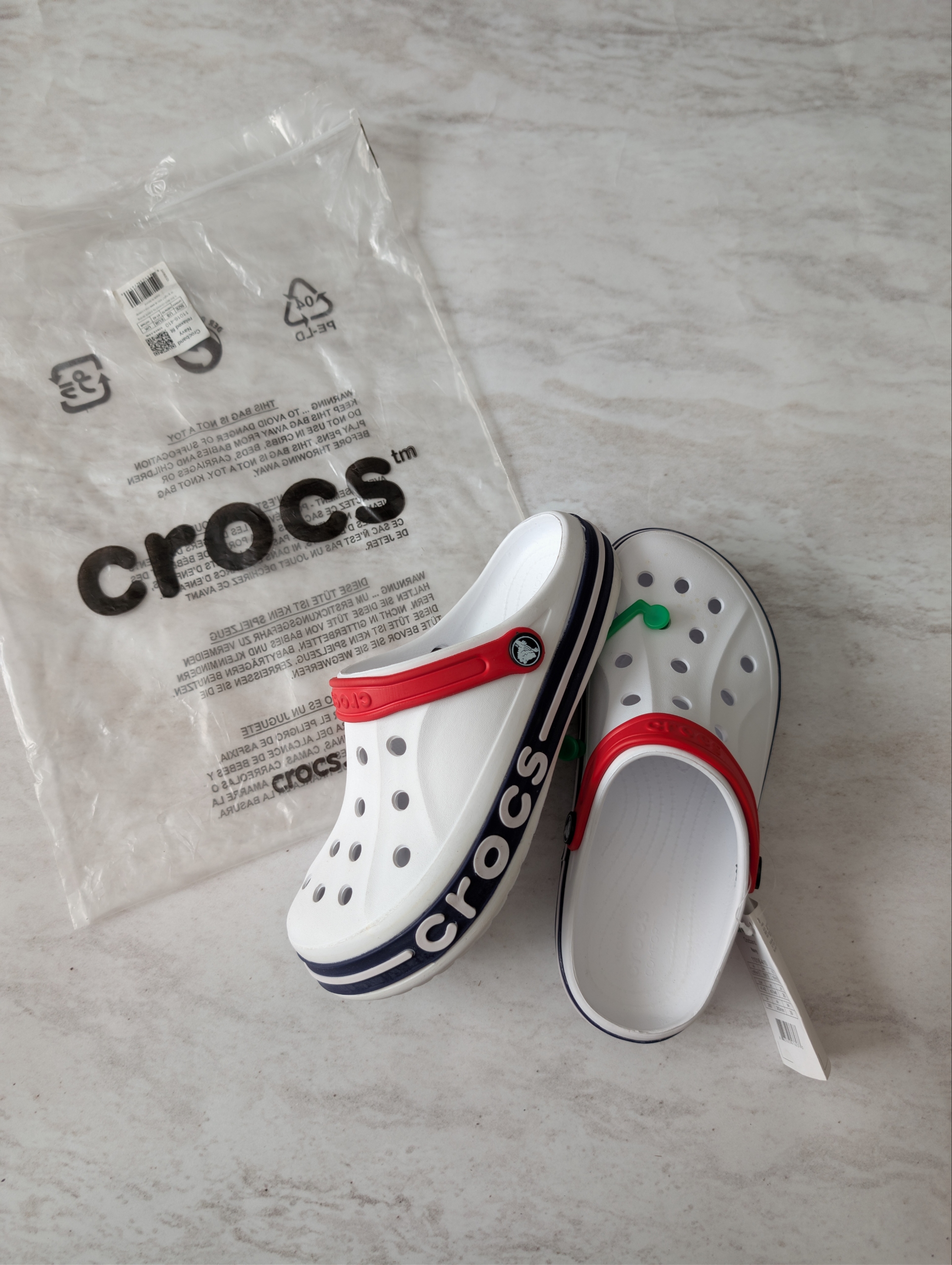 Crocs Bayaband Beyaz Kırmızı
