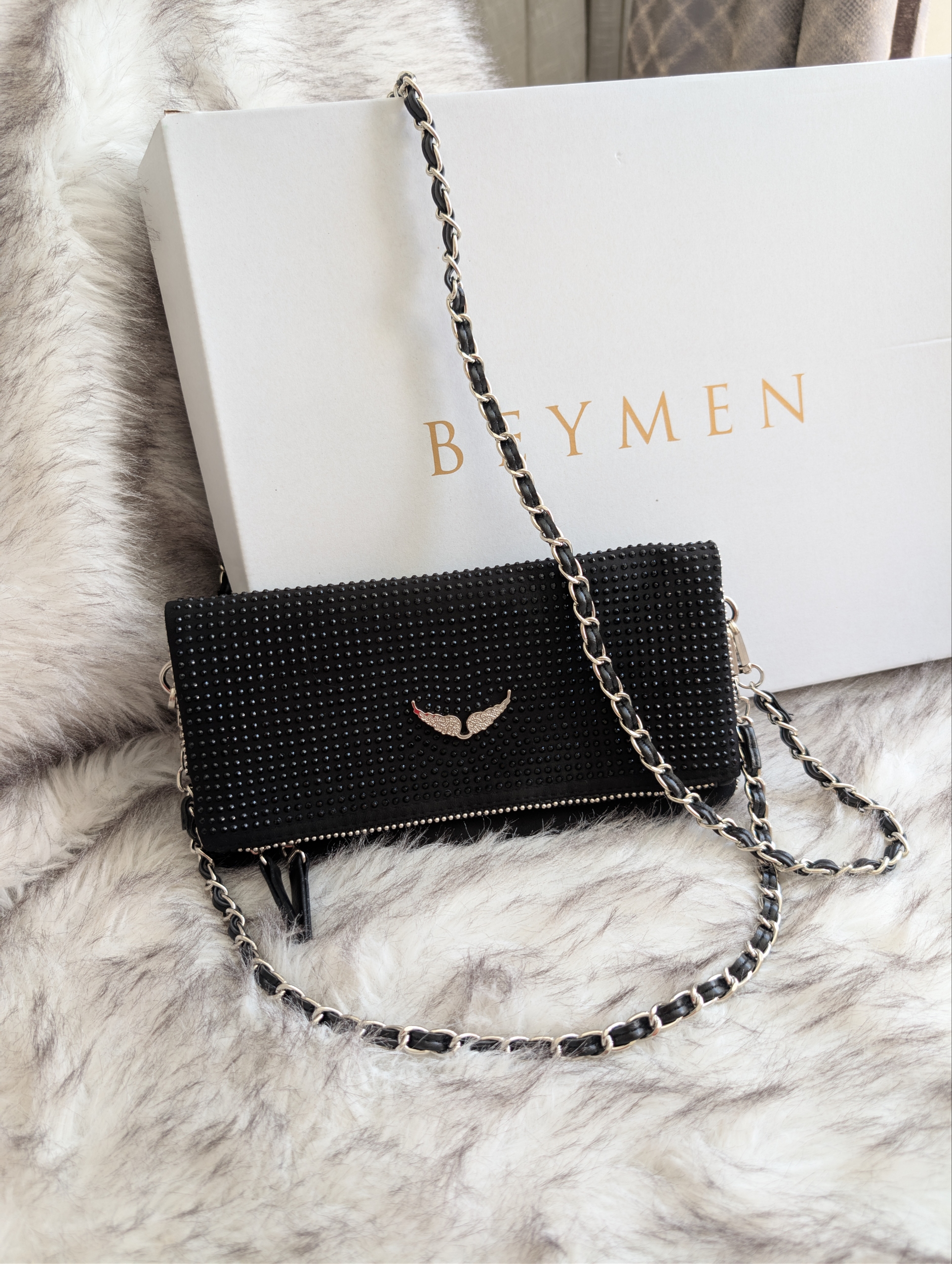 Zadig Iconic Bag Black Shine