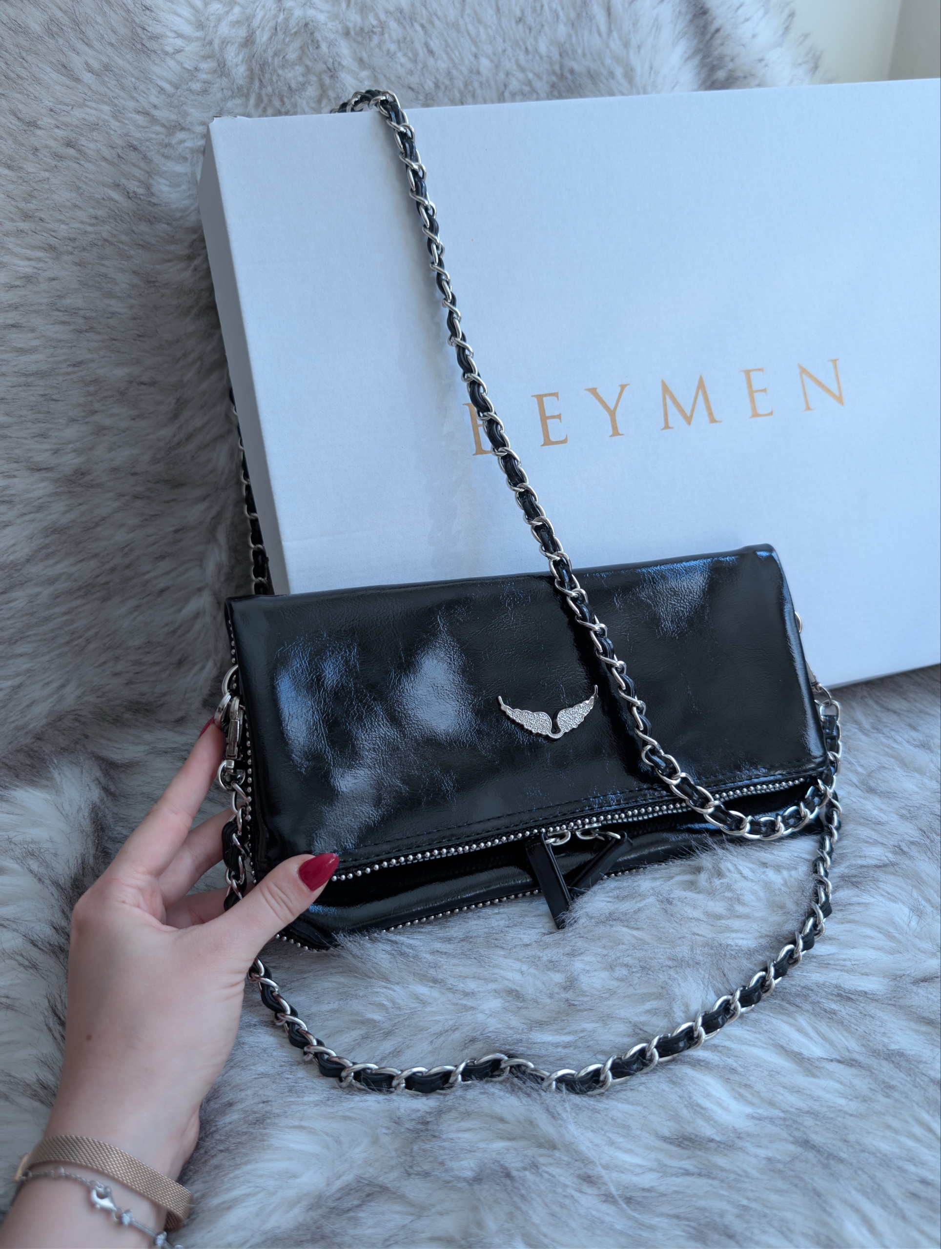 Zadig & Voltaire İconic Bag Parlak Siyah